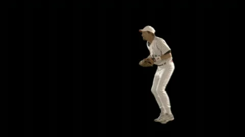 Play ball! (Baseball w/ alpha channel) Stock Footage 75632