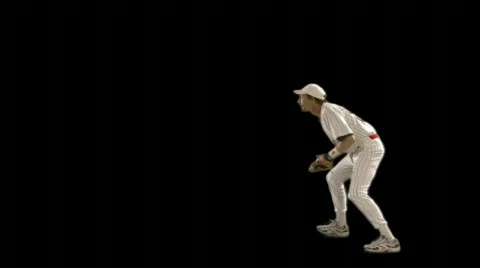 Play ball! (Baseball w/ alpha channel) Stock Footage 75644