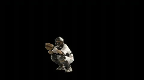 Play ball! (Baseball w/ alpha channel) Stock Footage 75645