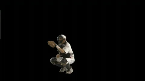 Play ball! (Baseball w/ alpha channel) Stock Footage 75646