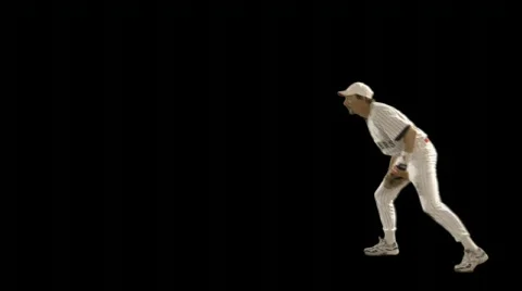 Play ball! (Baseball w/ alpha channel) Stock Footage 75684