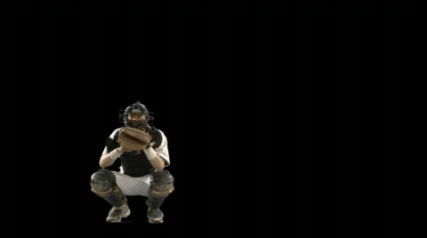 Play ball! (Baseball w/ alpha channel) Stock Footage 75687