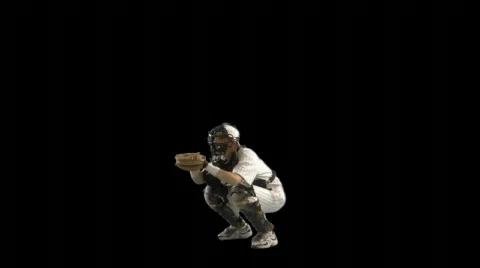 Play ball! (Baseball w/ alpha channel) Stock Footage 75689
