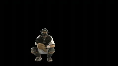 Play ball! (Baseball w/ alpha channel) Stock Footage 75695