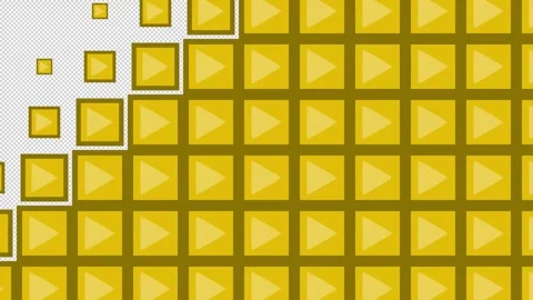 Play Block tile wave Transitions. 1080p - 30 fps - Alpha Channel (9) Stock Footage 256093513