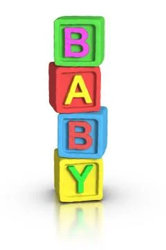 Play blocks : baby Stock Illustration
