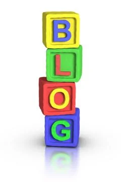 Play blocks : blog Illustrazione stock