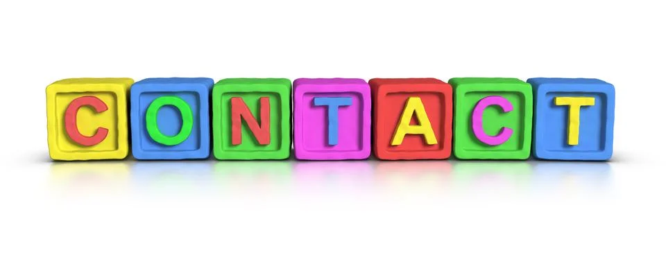 Play blocks : contact Illustrazione stock