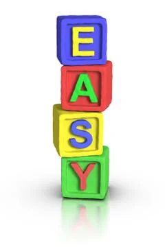 Play blocks : easy Stock Illustration