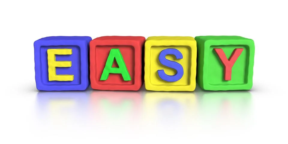 Play blocks : easy Stock Illustration