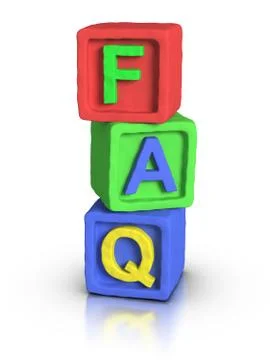 Play blocks : faq Illustrazione stock