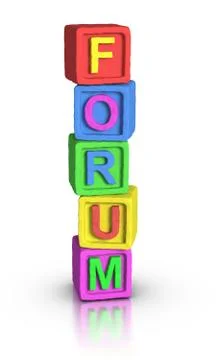 Play blocks : forum Illustrazione stock