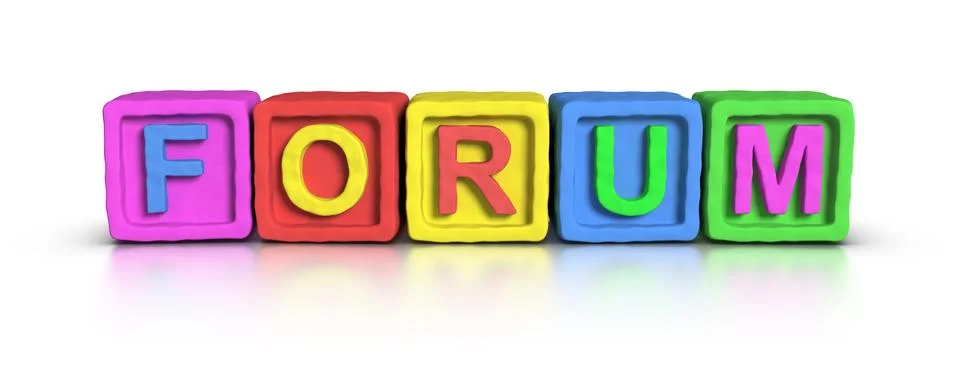 Play blocks : forum Stock Illustration