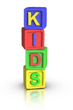 Play blocks : kids Stock Illustration