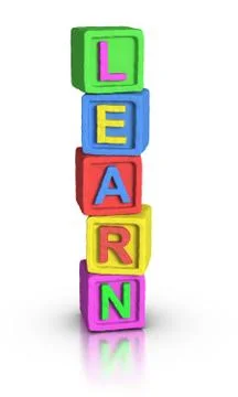 Play blocks : learn Stock Illustration