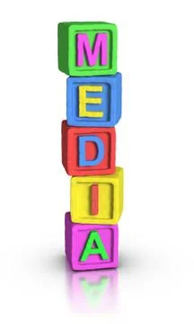 Play blocks : media Stock Illustration