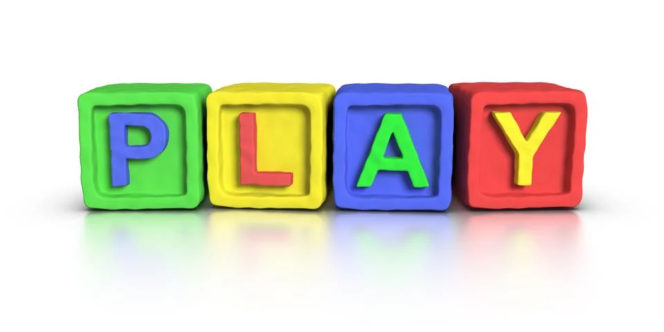 Play blocks : play Stock Illustration