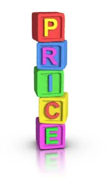 Play blocks : price Illustrazione stock