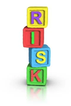 Play blocks : risk Stock Illustration
