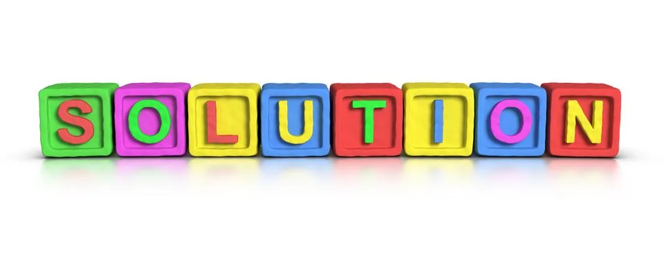 Play blocks : solution Stock Illustration