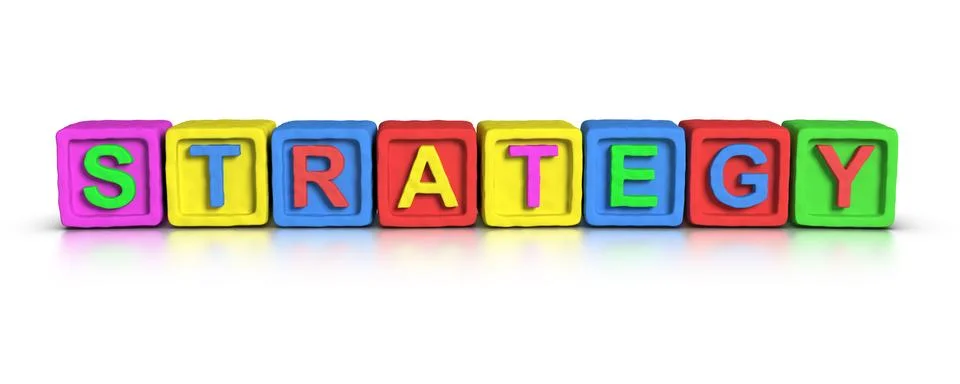 Play blocks : strategy Stock Illustration
