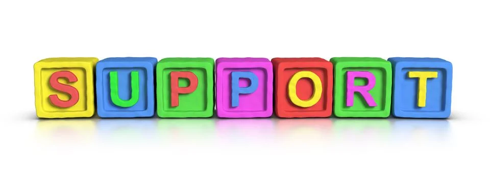 Play blocks : support Stock Illustration