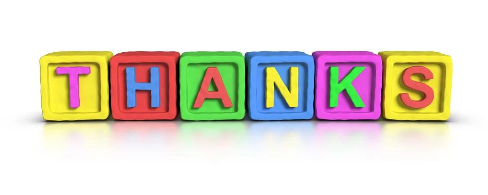 Play blocks : thanks Illustrazione stock