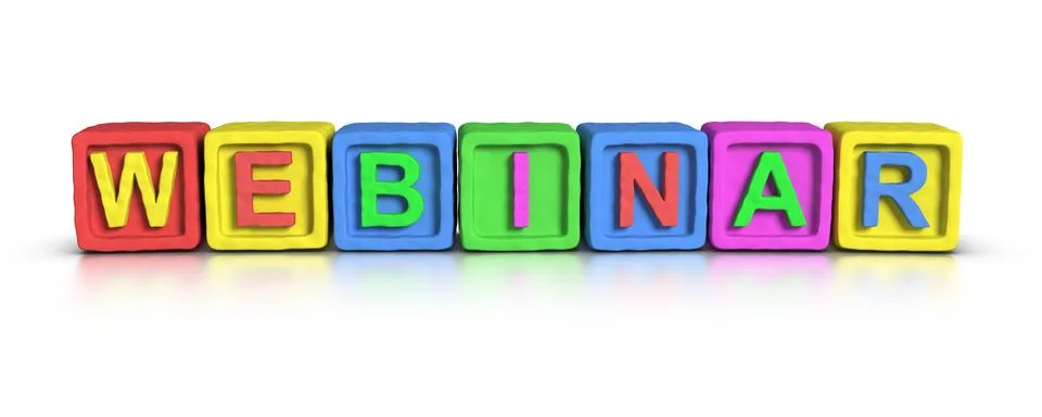 Play blocks : webinar Stock Illustration