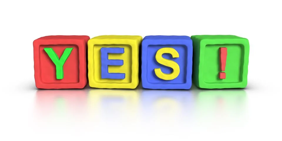 Play blocks : yes ! Stock Illustration