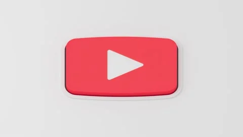 Play button 3d animation Stock Footage 153088087