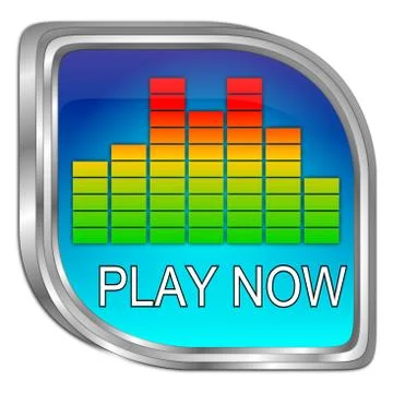 Play Button - 3D illustration Stock Illustration