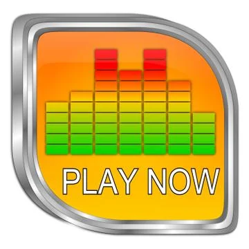 Play Button - 3D illustration Stock Illustration