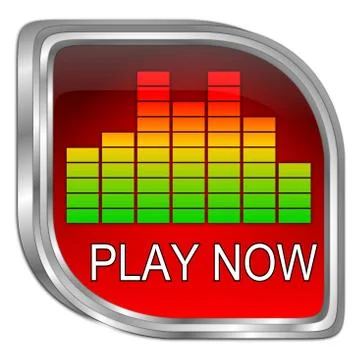 Play Button - 3D illustration Illustrazione stock