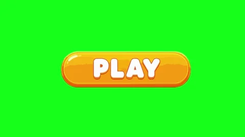 Play button animated orange oval UI button bouncing and clicking motion 4k .. Stock Footage 341906234