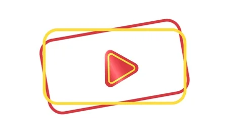 Play Button Animation Light Sweep Effect for intro or start scene Stock Footage 108579956