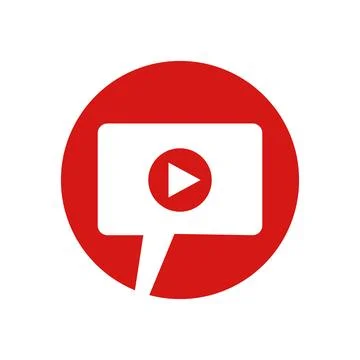 Play button callout. Vector. Stock Illustration