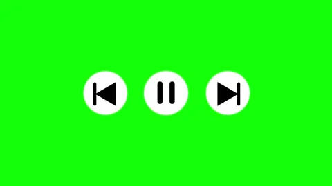 Play Button Click Animation with Hand Cursor on Green Screen Video stock 311717033