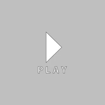 Play button computer symbol 스톡 일러스트