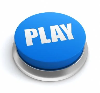 Play button concept  3d illustration Illustrazione stock