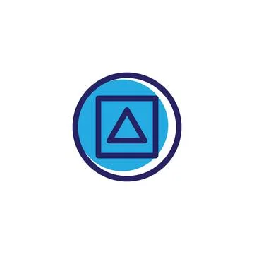 Play button design Stock Illustration