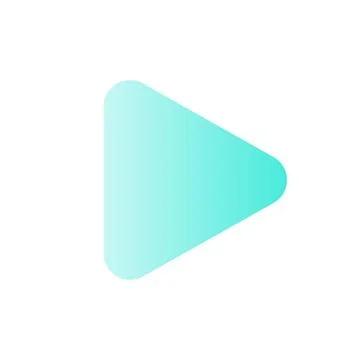 Play button flat gradient color ui icon Illustrazione stock