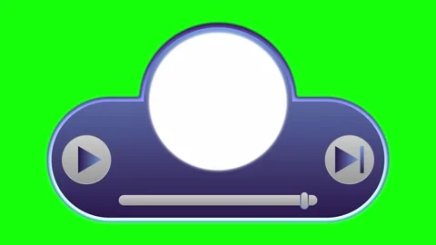 Play Button Front View Stock Footage 256424913