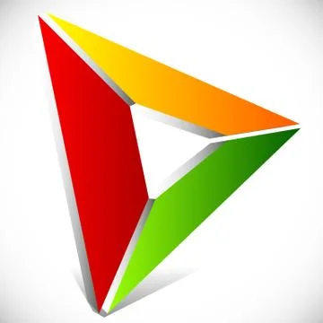 Play button / generic arrow, pointer, cursor icon or logo Stockillustratie