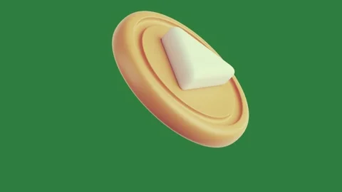 The play button on a green background and yellow with white triangle it an Stock-Footage 335977648