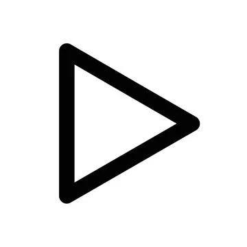 Play button icon design in filled and outlined style Illustrazione stock