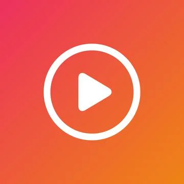 Play button icon in flat style. Media player vector illustration on isolate.. イラスト素材