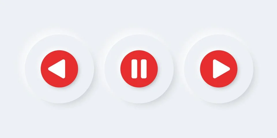 Play button icon in flat style. Music player vector illustration on isolate.. イラスト素材