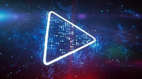 Play button icon Stock Illustration