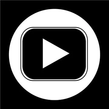 Play button icon Stock Illustration