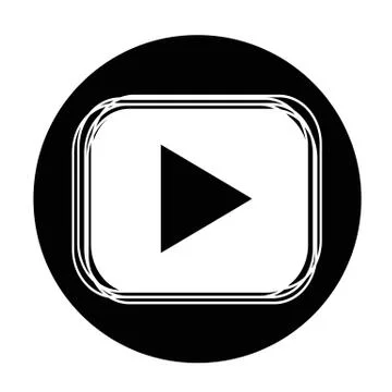 Play button icon Stock Illustration